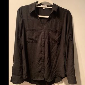 Black portofino express blouse